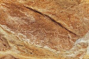 yerbas buenas archeologisch plaats - Chili. grot schilderijen - atacama woestijn. san pedro de atacama. foto