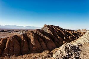 landschappen van de atacama woestijn - san pedro de atacama - el loa - antofagasta regio - Chili. foto