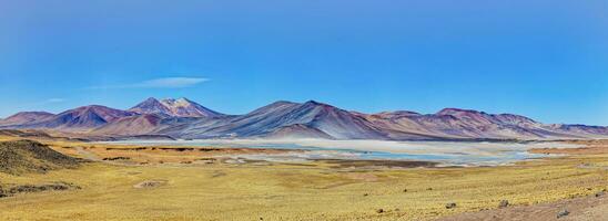 salar de aguas calientes gezichtspunt - atacama woestijn - san pedro de atacama. foto