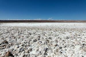 landschap van de verborgen baltinapijn lagunes - atacama woestijn - Chili. foto