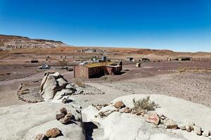 yerbas buenas archeologisch plaats - Chili. grot schilderijen - atacama woestijn. san pedro de atacama. foto