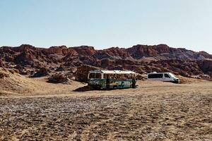 landschappen van de atacama woestijn - san pedro de atacama - el loa - antofagasta regio - Chili. foto