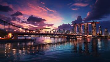 Singapore toerisme achtergrond foto