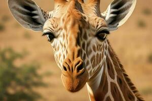 giraffe. achtergrond. ai generatief pro foto