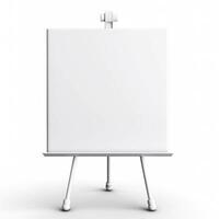 blanco whiteboard Aan de muur. generatief ai foto