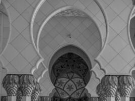 moskee in Abu Dhabi foto
