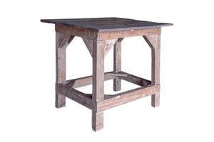 oude houten tafel geïsoleerd foto