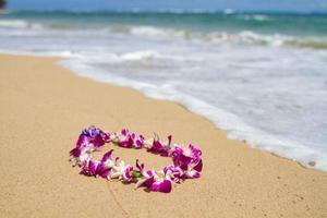 lei aan de noordkust van Honolulu, Hawaï foto