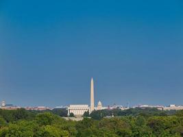 uitzicht op Washington DC, Lincoln Memorial, Washington Monument, Capitol foto