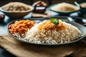 de het beste Indisch voedsel in de wereld. ai-gegenereerd foto