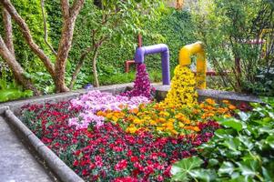 bloemenfestival in girona temps de flors, spanje. 2018 foto