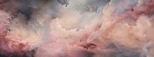 abstract schilderij vastleggen etherisch wolken. ai generatief foto