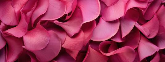 delicaat macro schot van een roze roos bloemblaadjes oppervlak. ai generatief foto