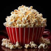 heerlijk popcorn tussendoortje foto