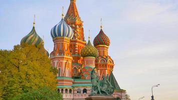 NS. Basil's Cathedral in het Rode Plein Moskou Kremlin, Rusland foto