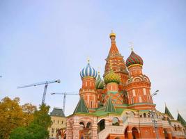 NS. Basil's Cathedral in het Rode Plein Moskou Kremlin, Rusland foto