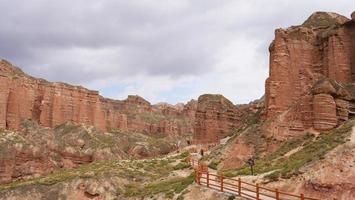 binggou danxia natuurgebied in de provincie sunan zhangye gansu, china. foto