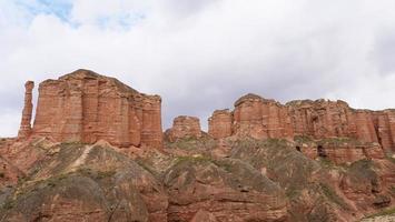 binggou danxia natuurgebied in de provincie sunan zhangye gansu, china. foto