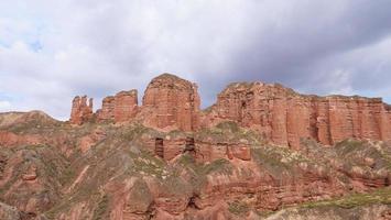 binggou danxia natuurgebied in de provincie sunan zhangye gansu, china. foto