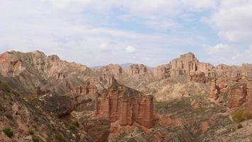 binggou danxia natuurgebied in de provincie sunan zhangye gansu, china. foto