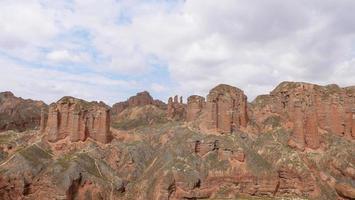 binggou danxia natuurgebied in de provincie sunan zhangye gansu, china. foto