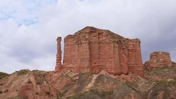 binggou danxia natuurgebied in de provincie sunan zhangye gansu, china. foto