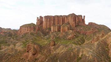 binggou danxia natuurgebied in de provincie sunan zhangye gansu, china. foto