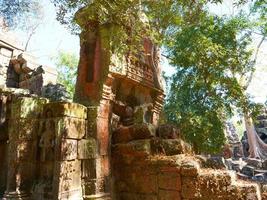stenen ruïne bij Banteay Kdei, Angkor Wat Complex in Siem Reap foto
