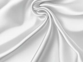 wit en wit golvend kleding stof achtergrond foto