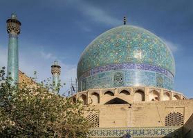 islamitisch architectuurdetail van imam-moskee in esfahan isfahan iran foto