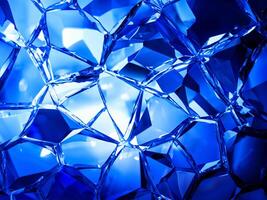 blauw kristal achtergrond met diamanten. 3d illustratie foto