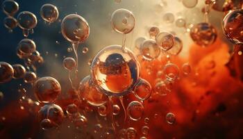 stoom- warmte bubbels foto