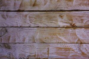 oud hout structuur achtergrond, oppervlakte met oud natuurlijk gekleurde hout, top visie. graan tafel oppervlak. foto