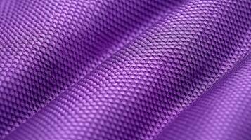 Purper voetbal kleding stof structuur met lucht gaas. sportkleding achtergrond foto