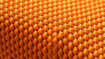 oranje voetbal kleding stof structuur met lucht gaas. atletisch slijtage backdrop foto