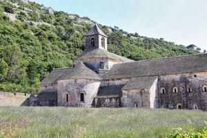 lavendelveld bij senanque abdij gordes frankrijk foto
