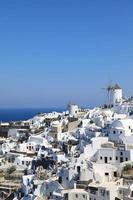 oia stad op het eiland santorini, griekenland foto