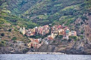 prachtig landschap van cinque terre manarola, italië foto