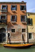 momentopname van het stadsbeeld van Venetië, Italië foto