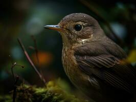 nachtegaal vogel portret ai gegenereerd foto