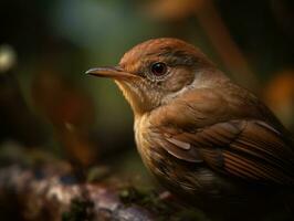 nachtegaal vogel portret ai gegenereerd foto