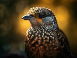 quelea vogel portret ai gegenereerd foto