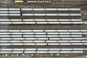 coney eiland treinwerf - brooklyn, nieuw york foto