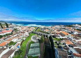 brug Ponte dos oito Arcos, - sao miguel eiland, azoren, Portugal foto