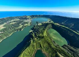 miradouro da uitzicht Doen rei - azoren, Portugal foto