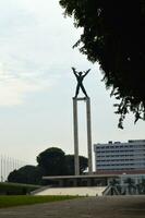 visie van de stad van Jakarta van een hoogte foto