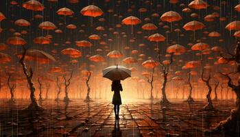 paraplu regen aantrekkelijk foto
