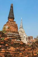 wat phrasisanpetch in het ayutthaya historische park, ayutthaya, thailand. foto