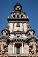 de giralda, klok toren van de kathedraal van Sevilla in sevilla, Andalusië, Spanje foto