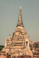 wat phrasisanpetch in het ayutthaya historische park, ayutthaya, thailand. foto